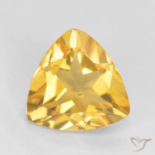 0.90ct Natürlicher Helles Gold Citrin, Trillion, VS