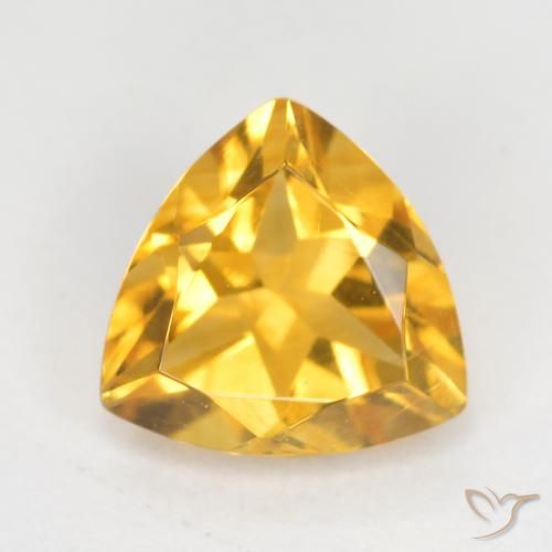 0.93ct Natürlicher Helles Gold Citrin, Trillion, VS
