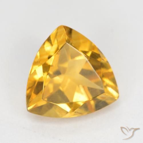 9,17 ctw natürlicher Helles Gold Citrin, Trillion, VS