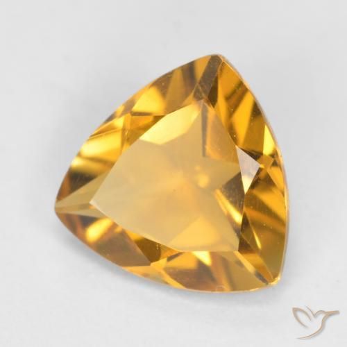 9,17 ctw natürlicher Tiefes Goldorange Citrin, Trillion, VS