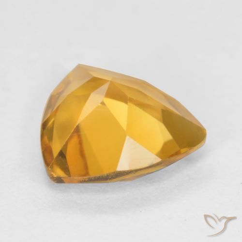 9,17 ctw natürlicher Tiefes Goldorange Citrin, Trillion, VS