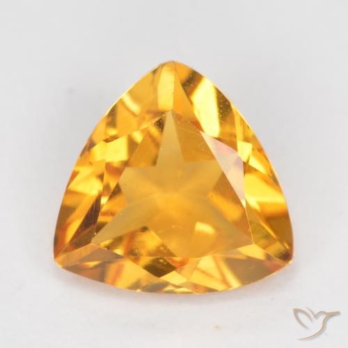 1.02ct Natürlicher Mittelgold Citrin, Trillion, VS