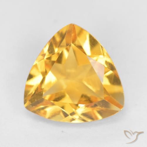 1.07ct Natürlicher Helles Gold Citrin, Trillion, VS