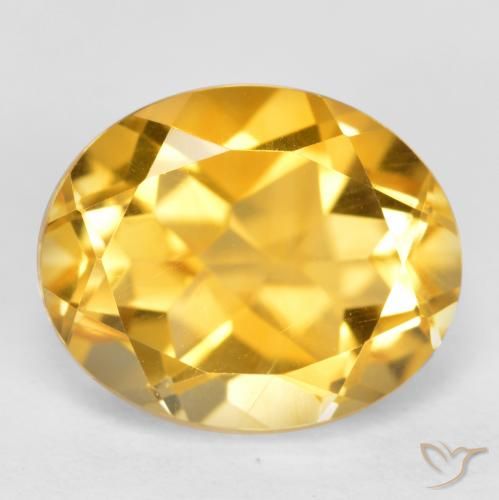 3.71ct Natürlicher Mittleres Gold Citrin, Oval, VS