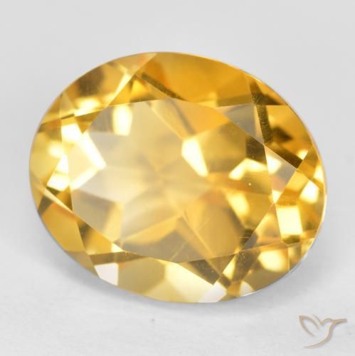 9,17 ctw natürlicher Mittleres Gold Citrin, Oval, VS