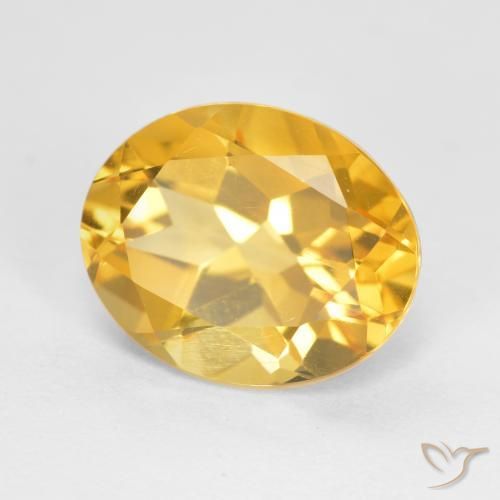 9,17 ctw natürlicher Helles Gold Citrin, Oval, VS