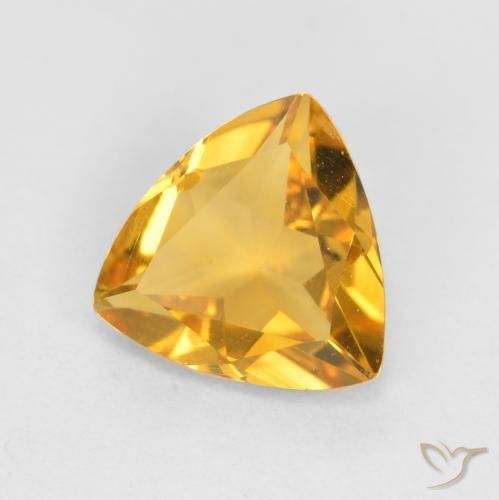 9,17 ctw natürlicher Dunkelgolden Citrin, Trillion, VS