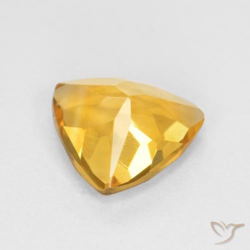 9,17 ctw natürlicher Dunkelgolden Citrin, Trillion, VS