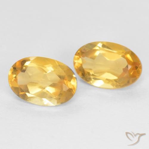 0.85 ct natürliche Mittleres Gold Citrin-Edelsteine, Oval, VS