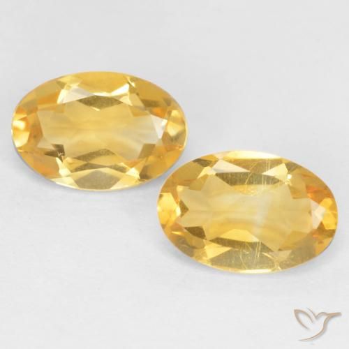 0.79ctw Natürlicher Mittleres Gold Citrin, Oval, VS