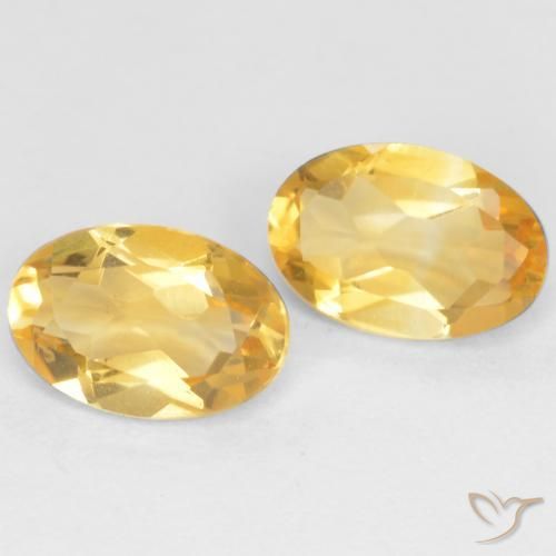 0.79 ct natürliche Mittleres Gold Citrin-Edelsteine, Oval, VS