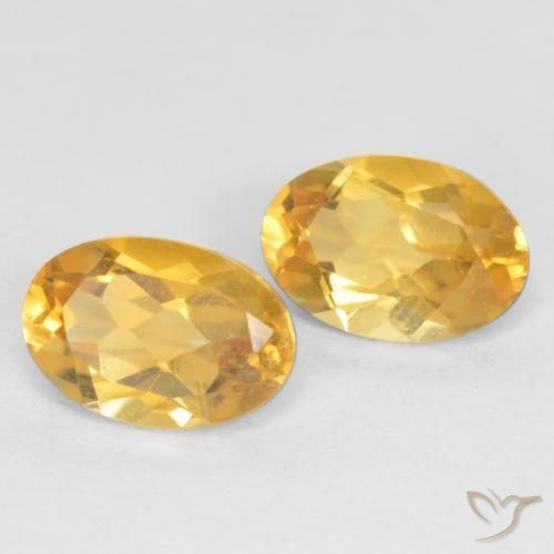 0.78 ct natürliche Golden Citrin-Edelsteine, Oval, VS