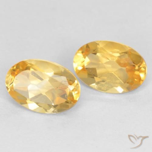 0.83 ct natürliche Mittleres Gold Citrin-Edelsteine, Oval, VVS-VS