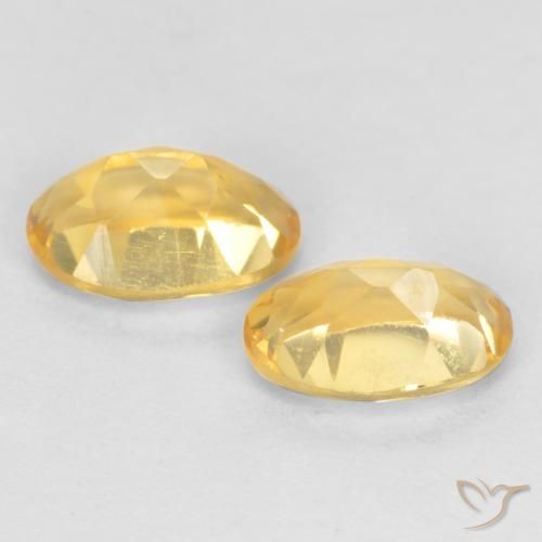 0.83 ct natürliche Mittleres Gold Citrin-Edelsteine, Oval, VVS-VS