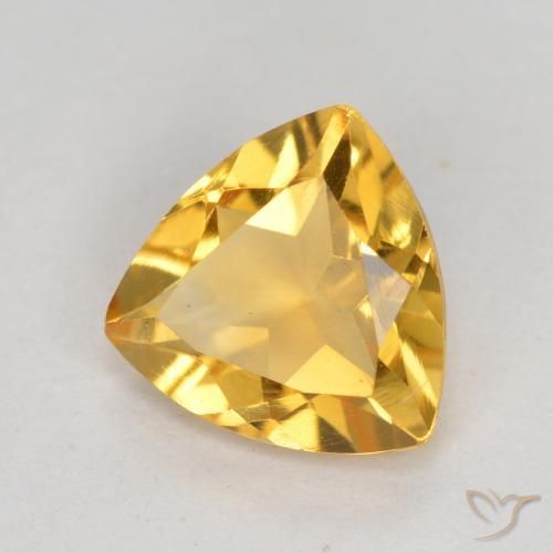 9,17 ctw natürlicher Mittleres Gold Citrin, Trillion, VVS-VS
