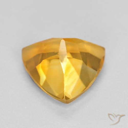 9,17 ctw natürlicher Tiefes Goldorange Citrin, Trillion, VVS-VS