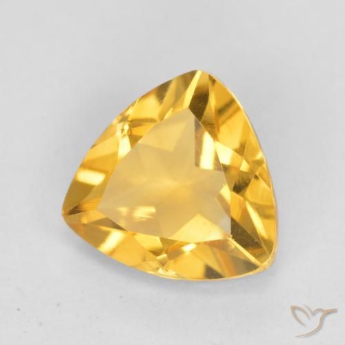 9,17 ctw natürlicher Helles Gold Citrin, Trillion, VVS-VS