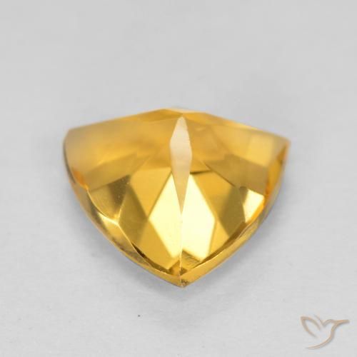 9,17 ctw natürlicher Mittleres Gold Citrin, Trillion, VVS-VS
