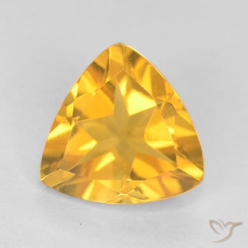 1.02ct Natürlicher Helles Gold Citrin, Trillion, VVS-VS