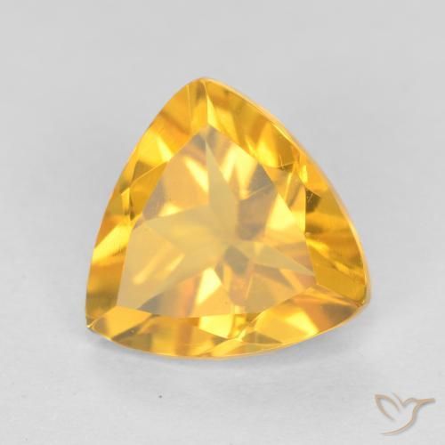 9,17 ctw natürlicher Helles Gold Citrin, Trillion, VVS-VS