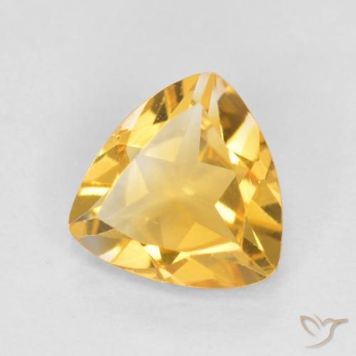 9,17 ctw natürlicher Mittel-Dunkelgold Citrin, Trillion, VVS-VS