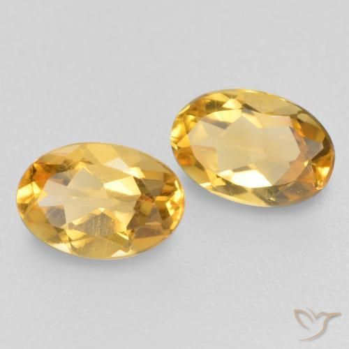0.83 ct natürliche Mittelgold Citrin-Edelsteine, Oval, VVS-VS