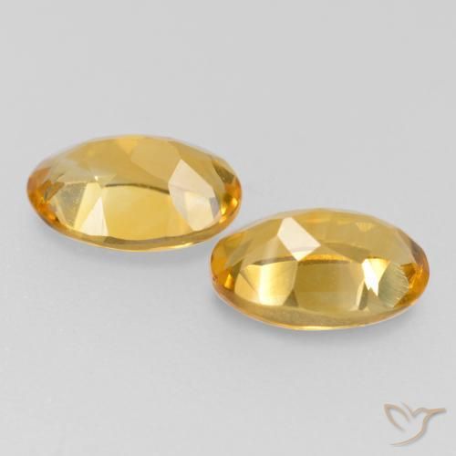 0.83 ct natürliche Mittelgold Citrin-Edelsteine, Oval, VVS-VS