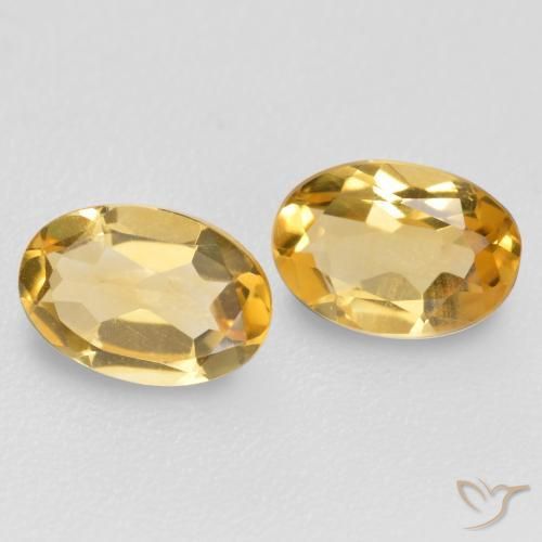 0.73 ct natürliche Mittelgold Citrin-Edelsteine, Oval, VVS-VS