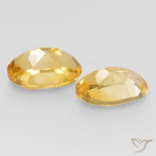 0.83 ct natürliche gold-orange Citrin-Edelsteine, Oval, VVS-VS