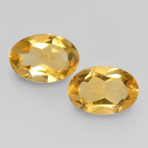 0.80 ct natürliche Mittelgold Citrin-Edelsteine, Oval Schliff, VS