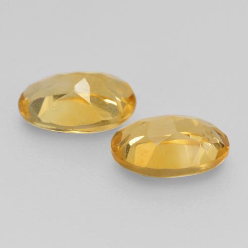 0.80 ct natürliche Mittelgold Citrin-Edelsteine, Oval Schliff, VS