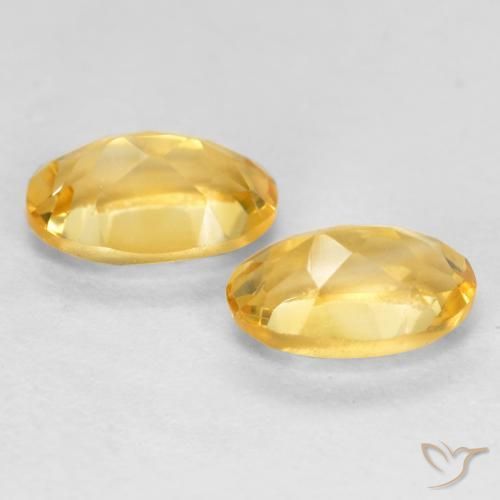 0.83 ct natürliche gold-orange Citrin-Edelsteine, Oval, VS