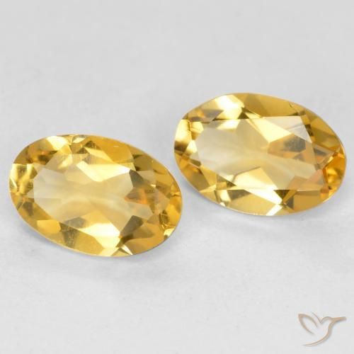 0.68 ct natürliche Mittelgold Citrin-Edelsteine, Oval, VS