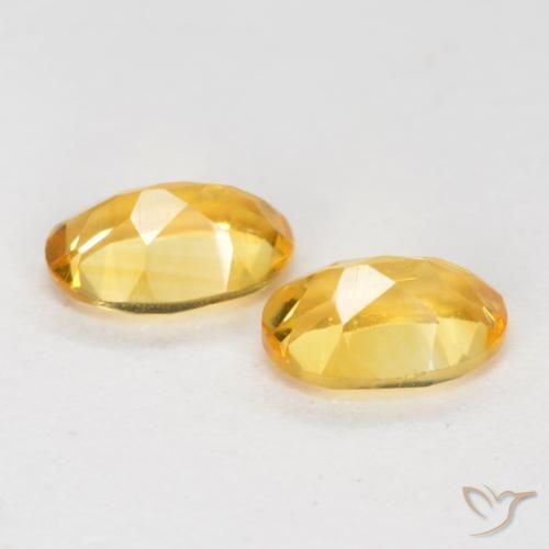 0.81 ct natürliche Tiefes Goldorange Citrin-Edelsteine, Oval, VS