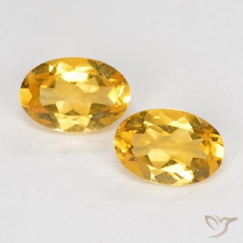 0.78ctw Natürlicher Dunkelgolden Citrin, Oval, VS