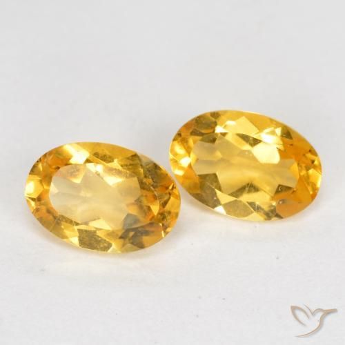 0.78 ct natürliche Dunkelgolden Citrin-Edelsteine, Oval, VS