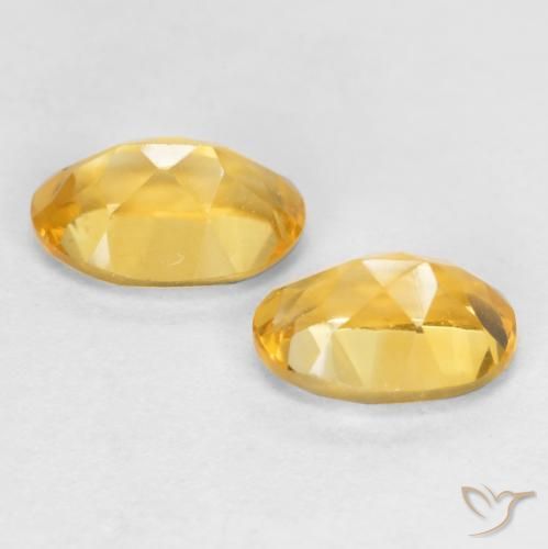 0.82 ct natürliche Mittel-Dunkelgold Citrin-Edelsteine, Oval, VS