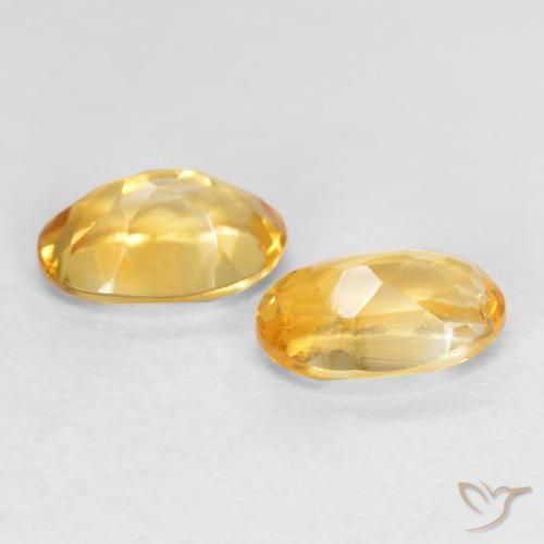0.75 ct natürliche Mittel-Dunkelgold Citrin-Edelsteine, Oval, VS