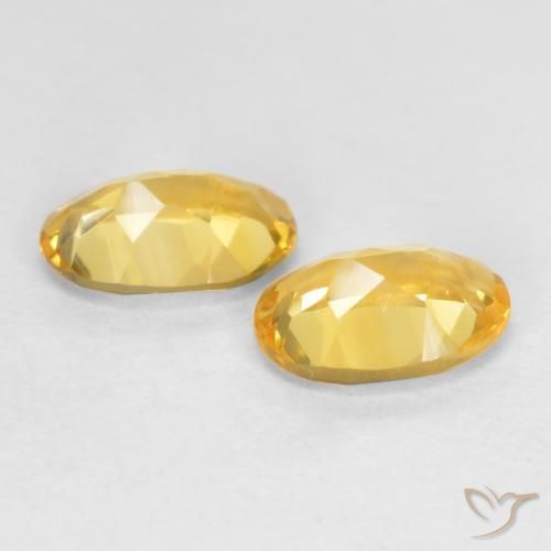 0.72 ct natürliche gold-orange Citrin-Edelsteine, Oval, VS