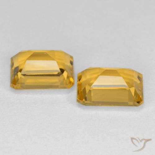 3.02 ct natürliche Golden Citrin-Edelsteine, Oktagonschliff, VS