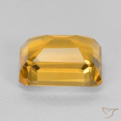 9,17 ctw natürlicher Orange-Gold Citrin, Oktagonschliff, VS