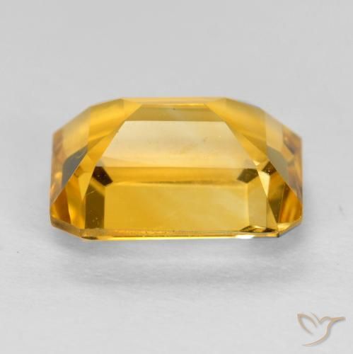 9,17 ctw natürlicher Mittel Orange-Gold Citrin, Oktagonschliff, VS