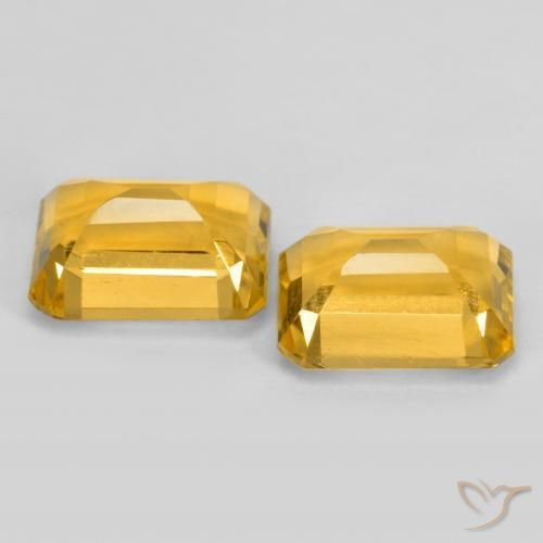 3.25 ct natürliche Mittelgold Citrin-Edelsteine, Oktagonschliff, VVS-VS