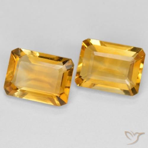 2.80 ct natürliche Dunkelgolden Citrin-Edelsteine, Oktagonschliff, VVS-VS