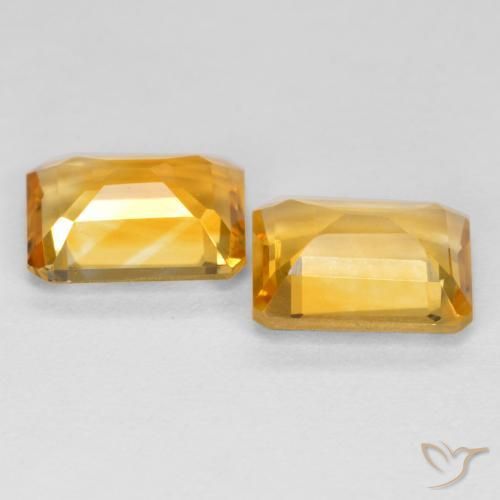 2.80 ct natürliche Dunkelgolden Citrin-Edelsteine, Oktagonschliff, VVS-VS