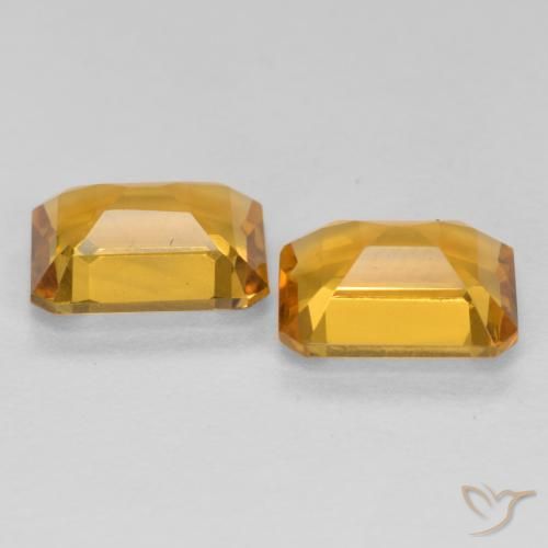 2.68 ct natürliche Dunkelgolden Citrin-Edelsteine, Oktagonschliff, VVS-VS