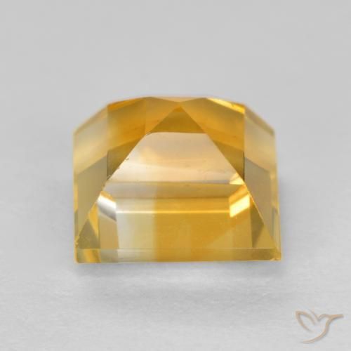 9,17 ctw natürlicher Tiefes Goldorange Citrin, Quadrat, VS