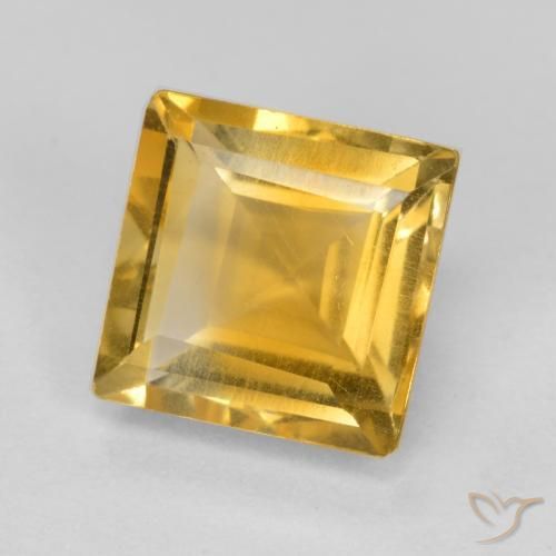 9,17 ctw natürlicher Golden Citrin, Quadrat, VS