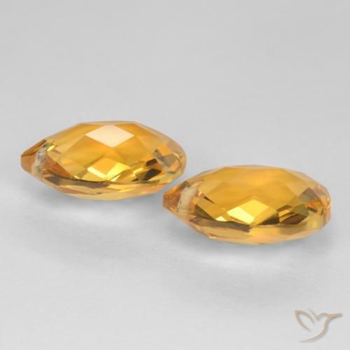 7.49 ct natürliche Dunkelgolden Citrin-Edelsteine, Birnenform, VVS-VS