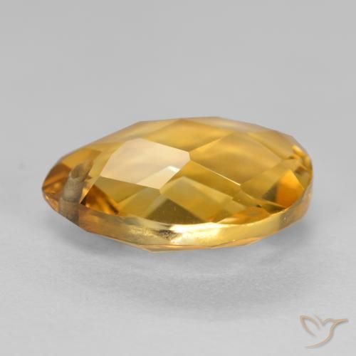 9,17 ctw natürlicher Orange-Gold Citrin, Birnenform, VVS-VS